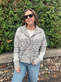 Mock Neck Cardigan