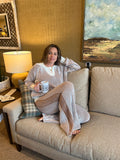 Ribbed Texture Sweater Set