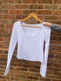 Long Sleeve Scoop Neck Basic Knit Top