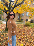 Flower Embroidered Sweater