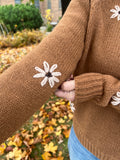 Flower Embroidered Sweater