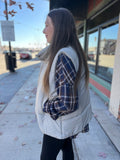Solid Zip Up Puffer Vest