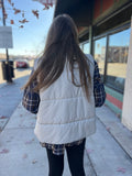 Solid Zip Up Puffer Vest
