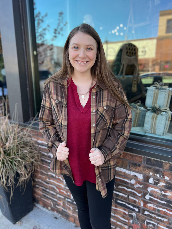 Plaid Button Down Shirt