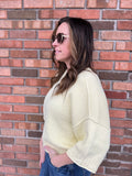 Crew Neck Short Sleeve Sweater