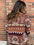 Aztec V Neck Sweater
