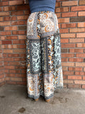 Boho Paisley Wide Leg Pants