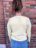Ribbed Crewneck Cardigan