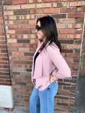3/4 Rouched Sleeve Blazer
