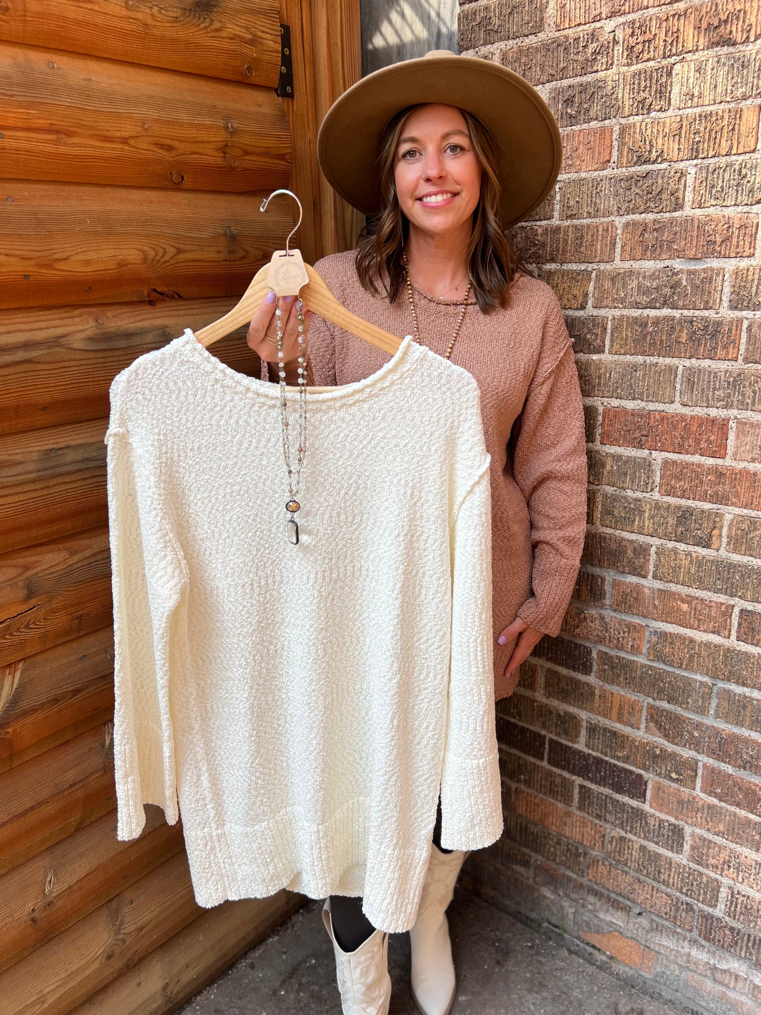 Chunky Knit Crewneck Tunic Sweater Dress Two Sisters Boutique Chunky Knit Crewneck Tunic Sweater Dress Two Sisters Boutique