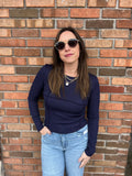 Basic Slim Ribbed Long Sleeve