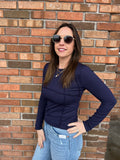 Basic Slim Ribbed Long Sleeve