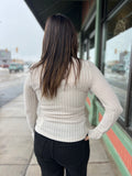 Slim V Neck Long Sleeve