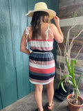 Striped Spaghetti Strap Dress