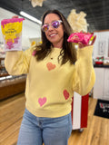 Puff Heart Long Sleeve Crewneck