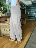 Mineral Washed French Terry Cropped Cargo Pant
