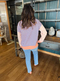 Striped Terry Pullover