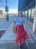 Boho Lace Maxi Skirt