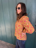 Floral Print Long Sleeve Blouse