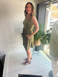 Sleeveless Pocket Mini Dress