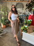 Solid Midi Skirt