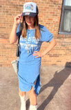 Free Bird Graphic Maxi Dress