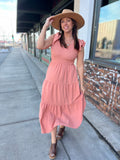 Flutter Sleeve Maxi Dress