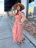 Flutter Sleeve Maxi Dress