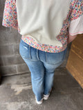 Thermal Gauze Floral Mix Print Top