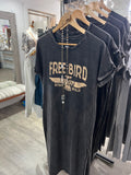 Free Bird Graphic Maxi Dress