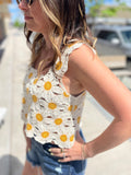 Daisy Crochet Crop Top