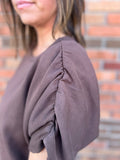 Boatneck Half Sleeve Crop Top