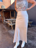 Satin Midi Skirt