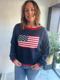 American Flag Knit Sweater