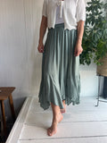 Flowy Hem Maxi Skirt