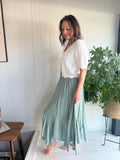 Flowy Hem Maxi Skirt