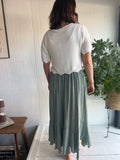 Flowy Hem Maxi Skirt