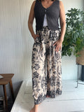 Printed Wide Leg Pants
