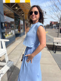 Tie Back Wide Leg Jumpsuit