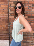 Basic Flowy V-Neck Tank
