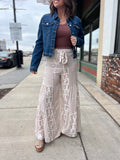 Boho Print Wide Leg Pants