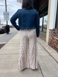 Boho Print Wide Leg Pants