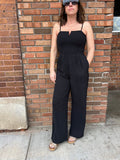 Sleeveless Solid Knit Jumpsuit