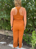 Spaghetti Strap Surplice Jumpsuit
