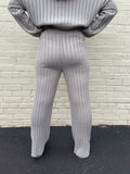 Wide Ribbed Knit Pants