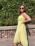 Lace Swing Ruffle Dress