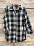 Kids Long Button Up Flannel
