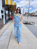 Denim Barrel Overalls