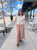 Cropped Palazzo Pants