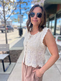 BoHo Embroidered Gauze Top